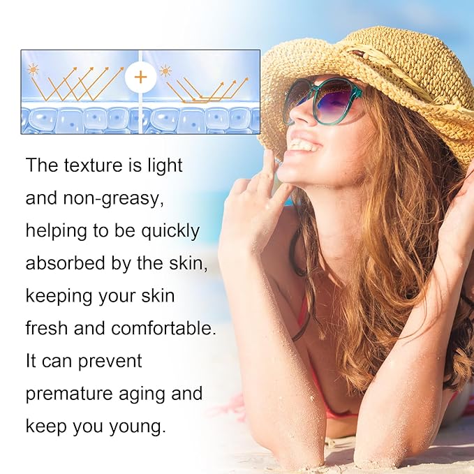AMALIA Sunscreen SPF 100 Sunscreen For Body &amp Face Broad Spectrum SPF + Antioxidants Oil Free For Sun Sensitive Skin