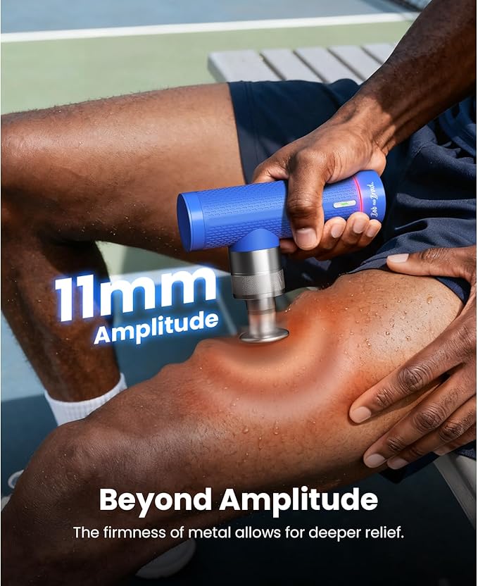 BOB AND BRAD M7 Plus Mini Massage Gun with Heat and A7 Massage Gun with 11mm Amplitude