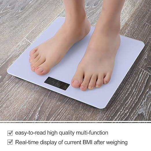 Women's Digital Bathroom Weighing Scale Automatic Switch Energy Saving Scale Smart Scale for Body Weight Light Purple