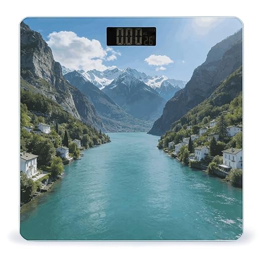 Lake Como Smart Scale for Body Weight Digital Bathroom Scale Toughened Glass Weight Scale with Large LCD Backlight Display High Precision Scales Weighing Machine