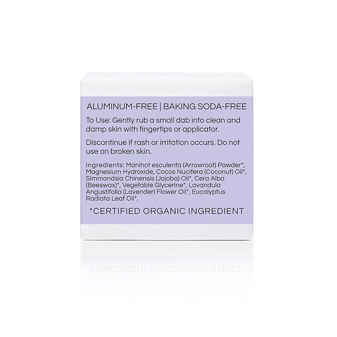 Little Seed Farm All Natural Deodorant Cream Aluminum Free Deodorant for Women or Men 2.4 Ounce - Lavender + Applicators Bundle