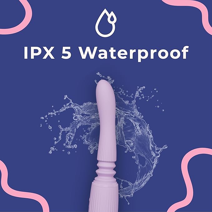 FAMILIAR Personal Vibrator Massager for Women with Heating &amp Telescopic Remote Control Cordless10 Modes for Self-Care and Relaxation Female Tools for Muscle Relief USB Rechargeable (Purple)