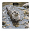 Cute Otter Weight Scale Large Digital Bathroom Scales with Bright LED Display Non Slip Digital Scale and Step On Fashion Weighing Machine for Body