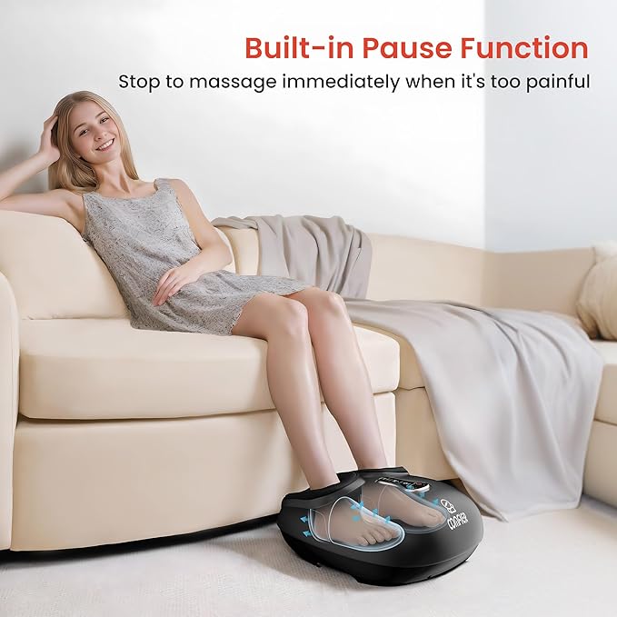 COMFIER Shiatsu Neck and Shoulder Massager &amp Upgrade Foot Massager