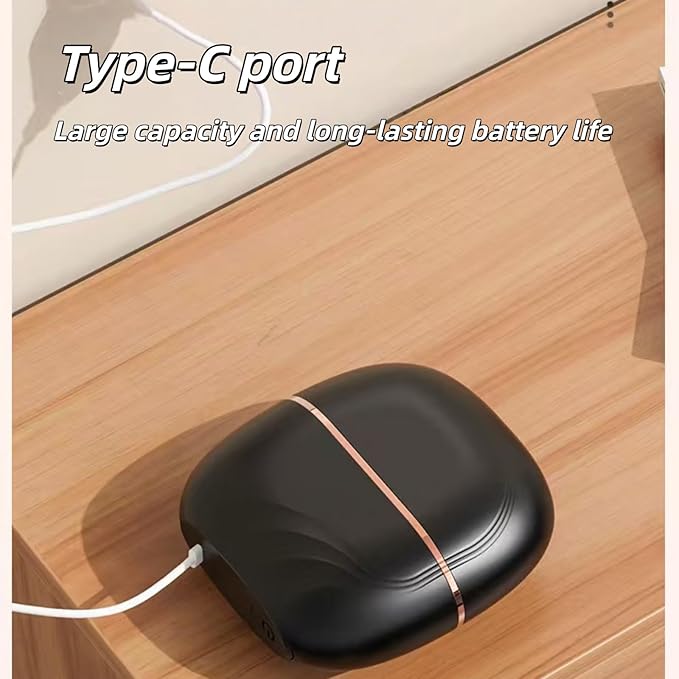 Mini Straightener Rechargeable Portable Hair Straightener Brush Cordless and PortableTravel Straightene MiniFast HeatingSuitable for Travel (Black)