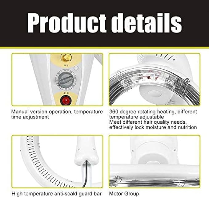 KRASS Professional Halo Orbital Infrared Hair Color Processor And Dryer With Rolling Stand 950WCollector88