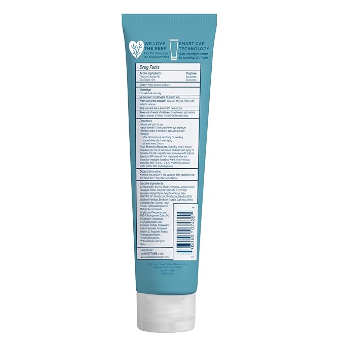 Blue Lizard Kids Mineral SPF 50 Sunscreen Lotion 100% Mineral Children’s Sunscreen Water-Resistant Formula Paraben-Free Fragrance-Free 5 fl oz (Pack of 2)