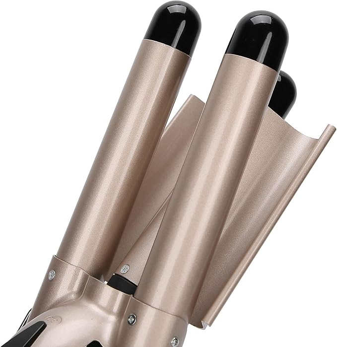 3 Quick Heating Curling Iron Styling with 3 Barrels and Long Cord for Dates and Parties for Long and Hair for Creating S Waves (US Plug 32mm)