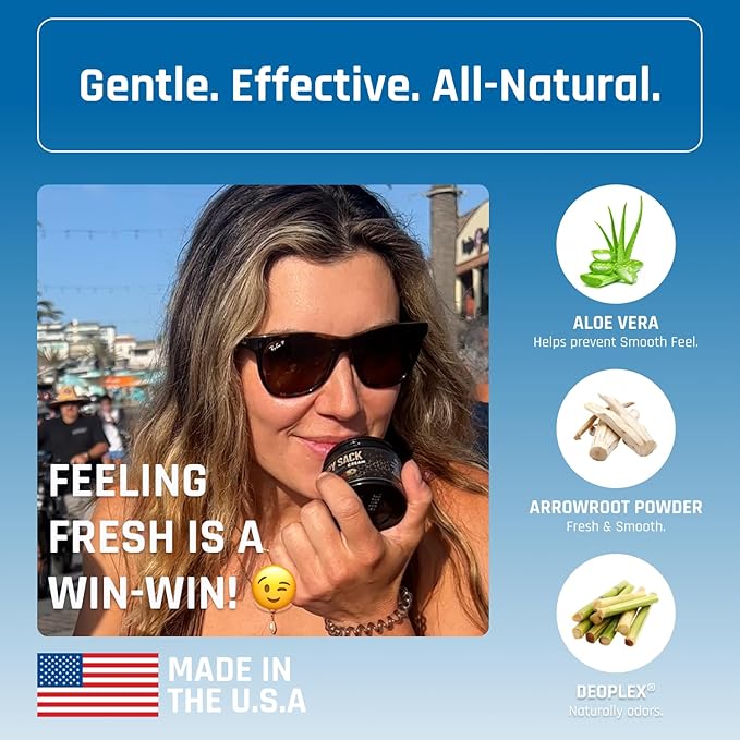 Derm Dude Below-the-Belt Deodorant Bundle | Happy Sack Anti-Chafing Cream 2oz + Amaze Ball Deodorant Spray 2oz | Groin &amp Sack Odor Control Sweat Protection Talc-Free Aluminum-Free with DeoPlex