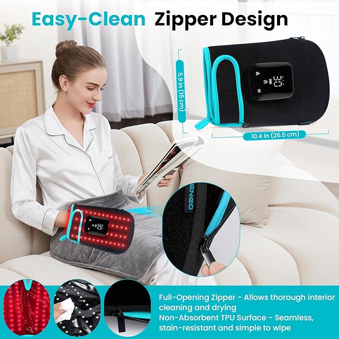 Red Light Therapy Gloves for Hands 100LEDs Red &amp Near-Infrared Dual Wavelength 660nm &amp 850nm 5 Modes Wireless Rechargeable 5000mAh Battery for Hand &amp Wrist Treatment