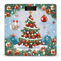 Red Christmas Tree Scale for Body Weight Digital Bathroom Scale Toughened Glass High Precision Scales for Body Weight with Large LCD Backlight Display Weight Scales