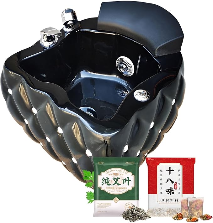 Home Foot Spa Pedicure Tub Acrylic Footbath Colorful Lamp Sturdy Tubs Foot Spa Bath Massager with Heat and Jets for Foot Stress Relief for Men &amp Women with 60PCS Foot Bath Bags L