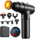 AERLANG Massage Gun with Heat Deep Tissue Back Massager Neck Massager for Pain ReliefMuscle Percussion Massage Gun Birthday Gifts for Men Women Dad him Handheld Message Gun with 7Heads&ampSilent