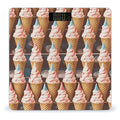 Ice Cream Cones Fifties Time Bathroom Scale Automatic Power On/Off Body Scales LCD Backlight Display Square Digital Scale Rounded Corners Bathroom Scales for Home Bedrooms