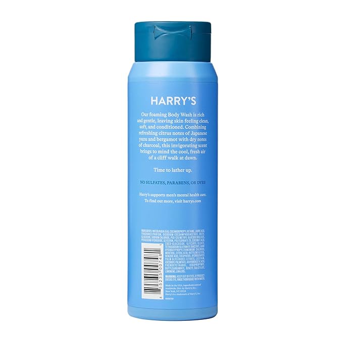 Harry's Men's Body Wash Shower Gel - Stone 16 Fl Oz (Pack of 4) - Packaging May Vary