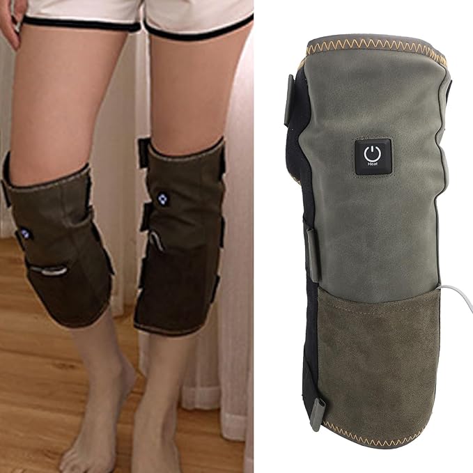 Heated Knee Massager 3 Adjustable Temperature Electric Heated Knee Braces for Pain Relief Arthritis
