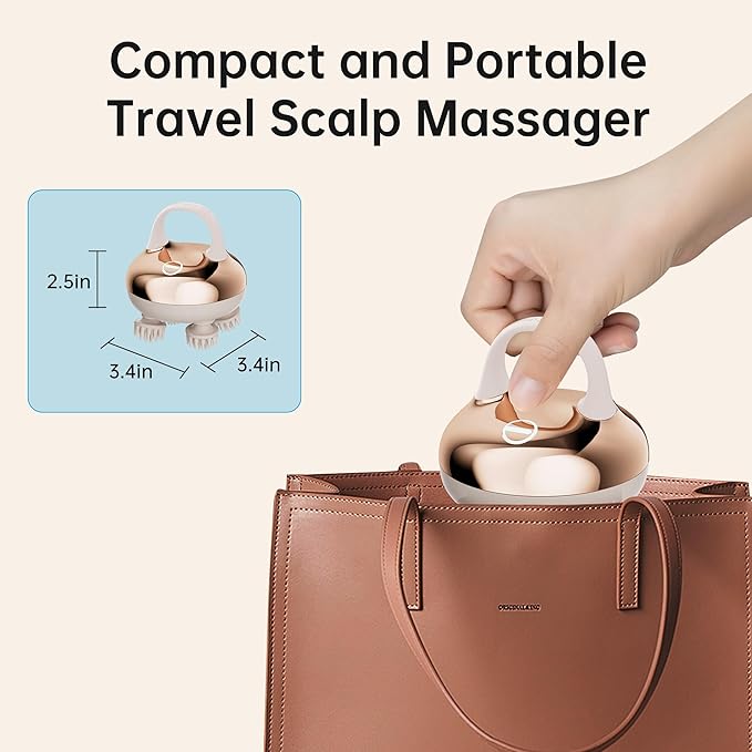 COMFIER Cordless Scalp Massager with 3 kneading Modes GiftsWaterproof Head Massage with 8 Claws for Deep CleansingHead ScratcherBody MassagerCat Massage