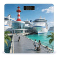 Cruise Terminal Smart Scale for Body Weight Digital Bathroom Scale Toughened Glass Weight Scale with Large LCD Backlight Display High Precision Scales Weighing Machine