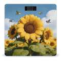 Blossoms in Spring Smart Scale for Body Weight Digital Bathroom Scale Toughened Glass Weight Scale with Large LCD Backlight Display High Precision Scales Weighing Machine