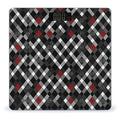 Checkered Rhombus Pattern Bathroom Scale for Body Weight Bathroom Weighing Scale with Backlit LCD Display Highly Accurate Measures Weight Up to 180kg