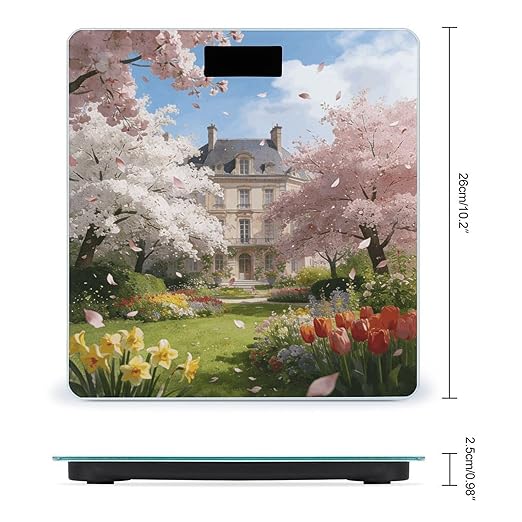 Bagatelle Smart Scale for Body Weight Digital Bathroom Scale Toughened Glass Weight Scale with Large LCD Backlight Display High Precision Scales Weighing Machine