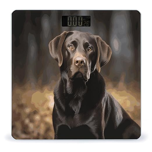 Labrador Retriever Smart Scale for Body Weight Accurate Bathroom Scale with LED Display Digital Weight Scales Weighing Machine High Precision Scales for Bath Home
