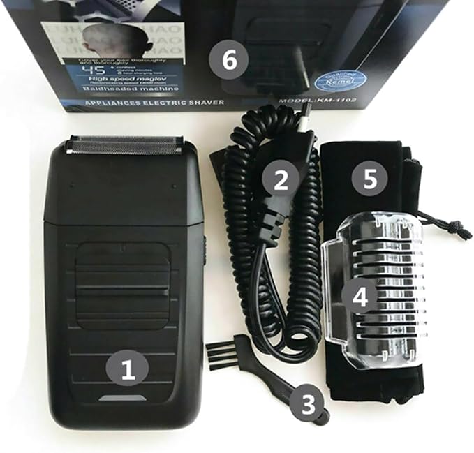 Electric Shavers for Men Double Foil Shaver for Beard&amp Bald Head Electric Razor Ideal Gift for Men