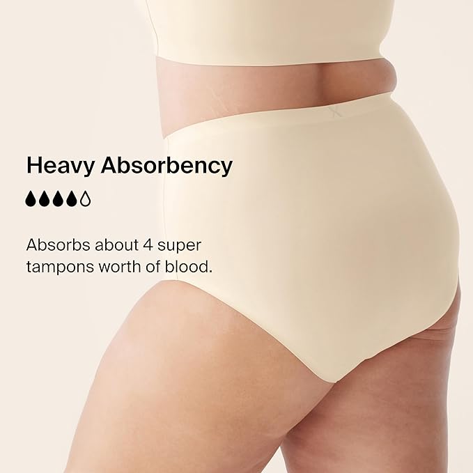 KNIX Super Leakproof High Rise Period Underwear for Women Machine Washable Reusable (1 Pack)
