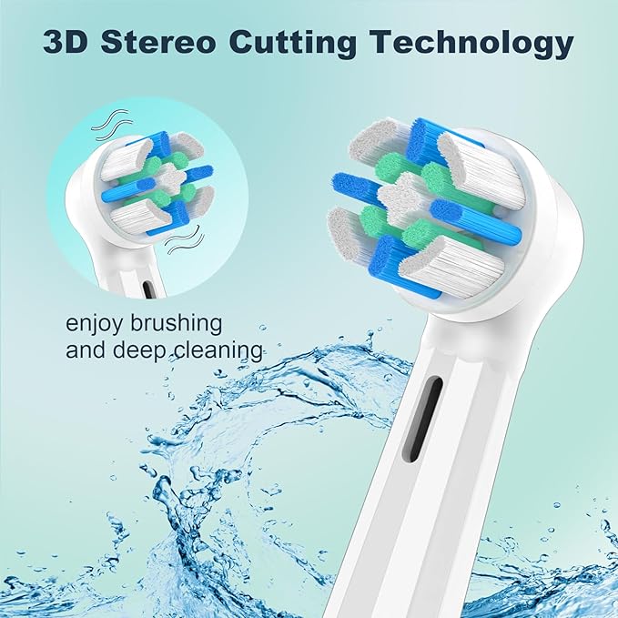 iO Replacement Heads Compatible with Oral B iO Electric ToothbrushPremium Bristles for Deep CleaningCompatible with Oral B iO Series 2/3/4/5/6/7/8/9/10White