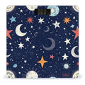 Women's Digital Bathroom Weighing Scale Automatic Switch Energy Saving Scale Smart Scale for Body Weight Zodiac Space Galaxy Constellation Sun Moon Stars