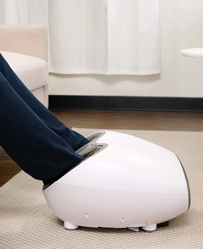 Aurora Health &amp Beauty Shiatsu Air Compression Deep Kneading Foot Massager with Heat Therapy