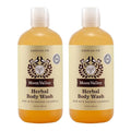 Herbal Body Wash Siberian Fir by Moon Valley All Natural Ingredients No Parabens Vegan Moisturizing Essential Oils Two Pack
