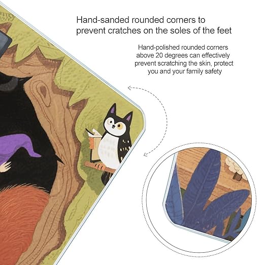 Squirrel Wearing A Wizard Hat Bathroom Scale for Body Weight LCD Display Digital Bathroom Scale Tempered Glass Bathroom Weight Scales Fashion Smart Scales for Home Bedroom 400 Lb