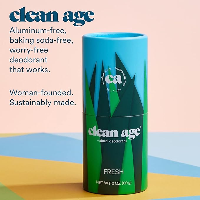 Aluminum Free Deodorant for Kids &amp Teens - 2 oz Stick (Pack of 3) - Fresh Teen Deodorant - Paraben Free - All Natural Ingredients