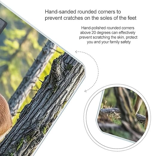 Animals and Woodland Scale for Body Weight Smart Scales Digital Bathroom Scale High Precision Weighing Scales with Large Display Weighing Machine for People