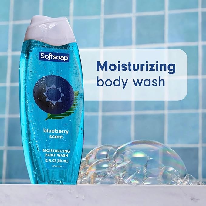 Softsoap Moisturizing Body Wash Limited Edition Summer Scents Blueberry and Watermelon 12 oz 2 Pack