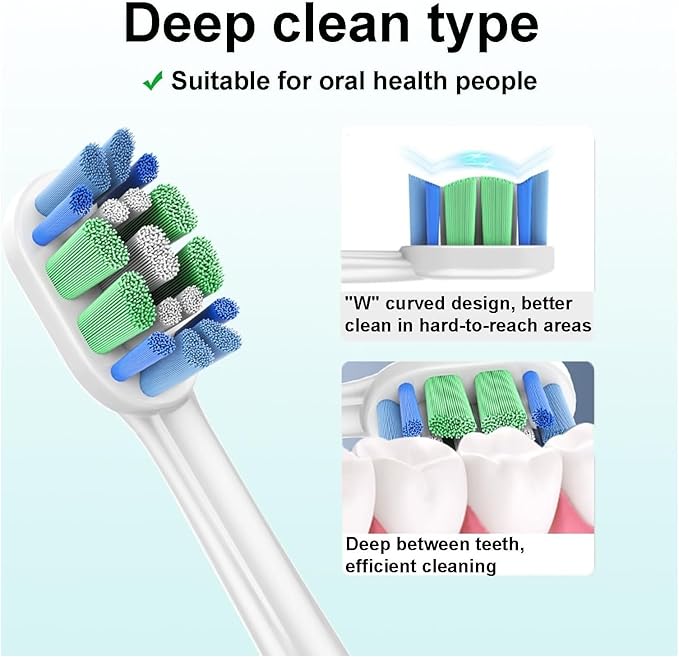 20-40pcs Replacement Toothbrush Heads Compatible for C3 9044/65 G3 9054/65(20pcs)