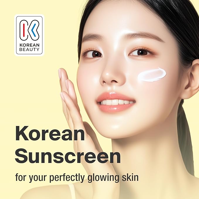 CICA SUN MILK Moisturizer with SPF 50 Invisible Broad Spectrum Sunscreen for Face No White Cast Sun Protection with Cica and Niacinamide Glow Natural Korean Sunscreen 1.69 fl.oz