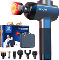 BOB AND BRAD X6 Ultra Massage Gun with Heat and Infrared Light Metal Head Professional Percussion Deep Tissue Muscle Massager Gun for Athletes with 6 Replacements