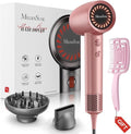 MelodySusie Compact Hair Dryer Kit for Women120000RPM 1600W High Speed Fast Drying Blow Dryer Gift Kit with DiffuserHair Brush