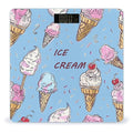 Digital Bathroom Scale for Body Weight Scale with Bright LCD Display High Accuracy Step-On Technology Auto On/Off Ice Cream Hand Drawn Digital Scales 400 Lbs /180kg