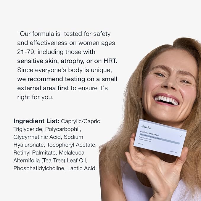 10 mg Hyaluronic Acid 10 inserts. Long lasting Feminine Moisturizer. Extra strenghts for dryness. With Vitamin A E Lactic Acid. Women-owned. Made in Italy