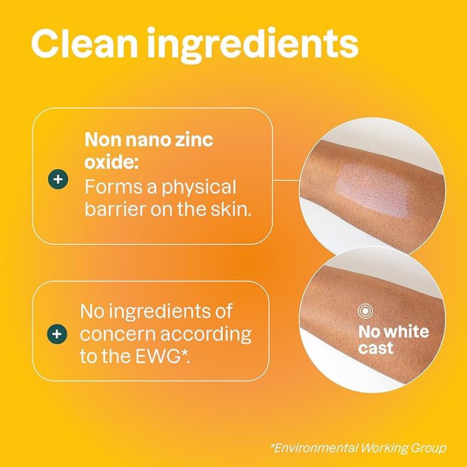 ATTITUDE Mineral Sunscreen Stick with Zinc Oxide SPF 30 EWG Verified Plastic-Free Broad Spectrum UVA/UVB Protection Dermatologically Tested Vegan Tropical 2.1 Ounces