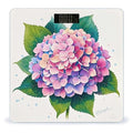 Watercolor Hydrangea Smart Scale for Body Weight Accurate Bathroom Scale with LED Display Digital Weight Scales Weighing Machine High Precision Scales for Bath Home
