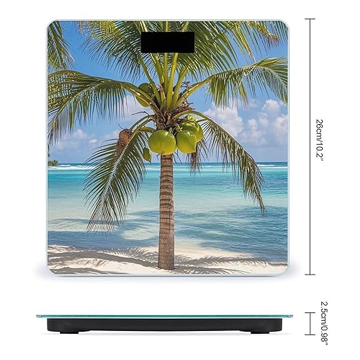Coconut Tree Scale for Body Weight Smart Scales Digital Bathroom Scale High Precision Weighing Scales with Large Display Weighing Machine for People