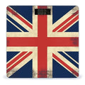 UK Flag Bathroom Scale Large LCD Backlight Display Digital Scale Rounded Corners Body Scales Automatic Power On/Off Bathroom Scales for Home Bedrooms