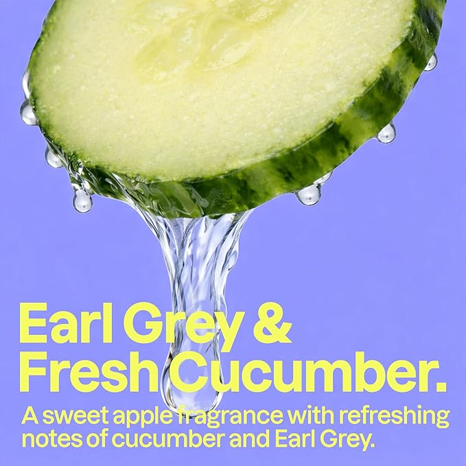 ATTITUDE Body Wash EWG Verified Shower Gel Dermatologically Tested Plant and Mineral-Based Vegan Personal Care Products Earl Grey &amp Fresh Cucumber Scent 16 Fl Oz (Pack of 6)