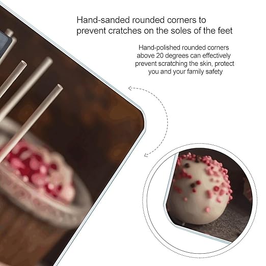 Stack of Cake Pops Bathroom Scale for Body Weight Bathroom Weighing Scale with Backlit LCD Display Highly Accurate Measures Weight Up to 180kg
