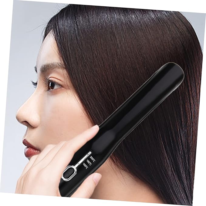 Wireless Hair Curler Straightener Portable Dual Voltage Hair Crimper Styling Tool
