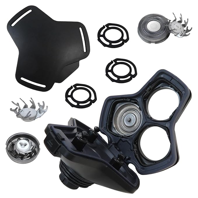SH91/52 Black Complete Replacement Shaver Head For Philip Norelc Series 5000 S5531 S5532 S5533 S5535 S5536 S5587 S5588 S5799